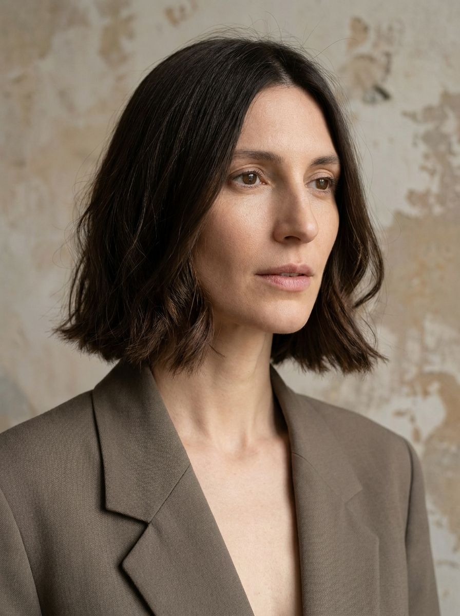Blunt Bob mit weicher Kontur - Frisuren für längliches Gesicht